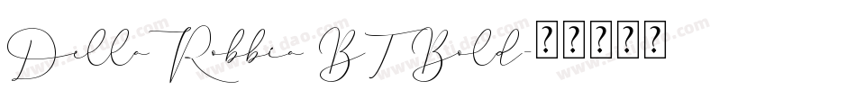 DellaRobbia BT Bold字体转换